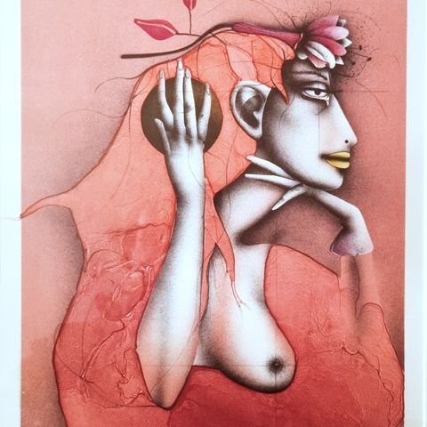 Paul Wunderlich, Litografi datert 1982