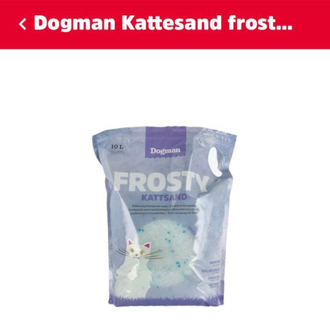 Dogman Kattesand Frosty 10L - 5 stk selges samlet