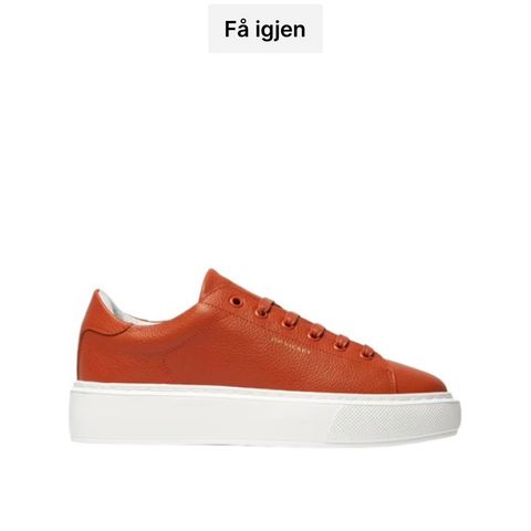 JIM RICKEY ORANSJE GRAVITY SNEAKERS MED TYKK SÅLE str 40