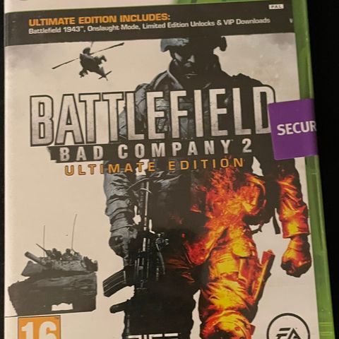 Battlefield Bad Company 2 med security seal Xbox360