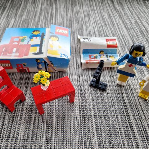 Lego sett 276 Doctor's Office | Vintage Lego med eske + noen ekstradeler