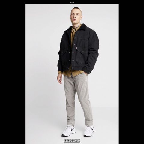 Jack & jones velour-bukse str. S