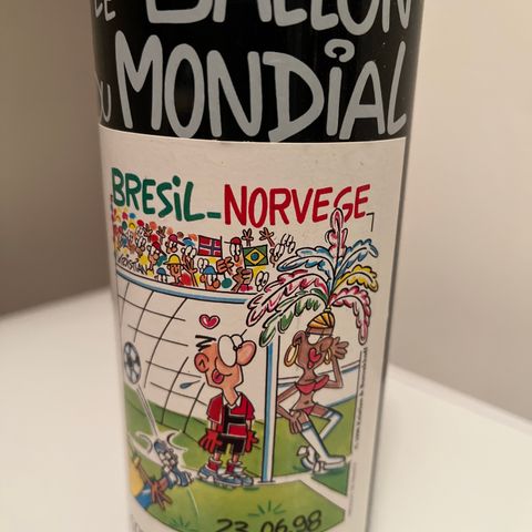 flaske fra 1998 fotball VM