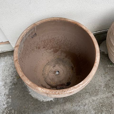 Stor terracotta potte