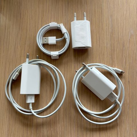 3 lightning iPhone ladere fra Apple