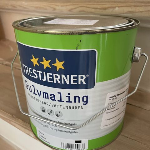 Gulvmaling Trestjerner - koksgrå - 3 liter