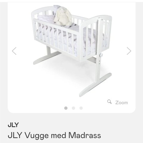 Søt Baby vugge med madrass