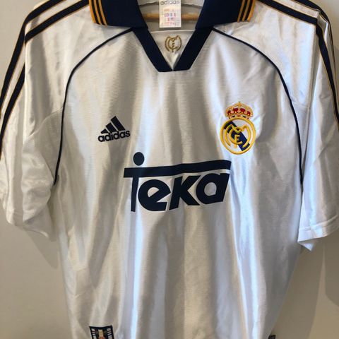 Real Madrid - helt nydelig original 1998/00 fotballdrakt str S