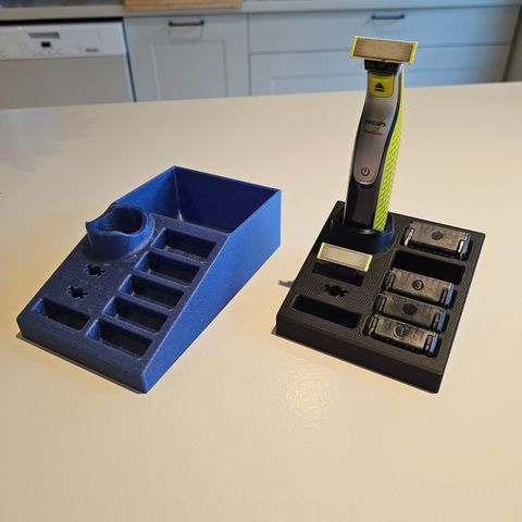 3d printet holder til Philips one blade