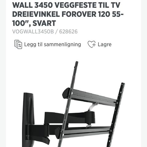 Vogel’s 3450 for store tv’er 55"-100"