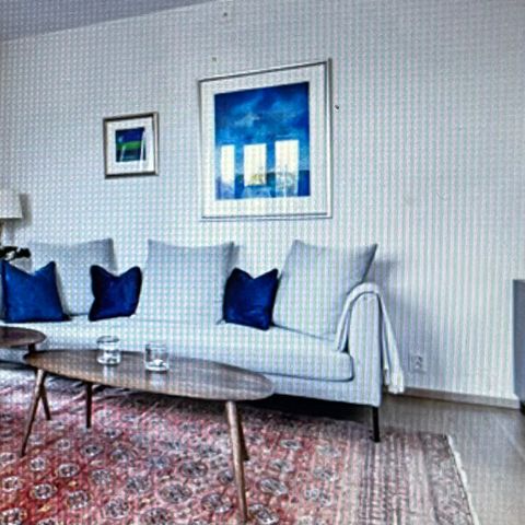 sofa - 3 seter - Wendelbo design - lys grå ull - Rimelig Kupp