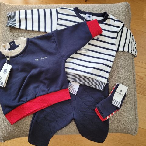 Klespakke gutt. Petit Bateau. Størrelse 74. Ubrukt.