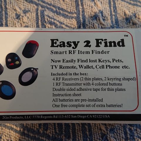 Easy 2 find. lost items trackers