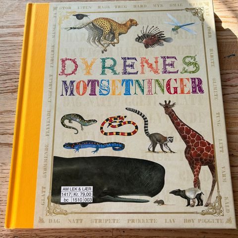 Barnebok: «Dyrenes motsetninger»