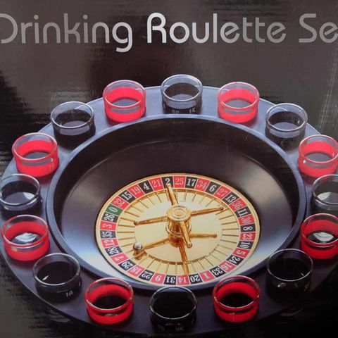 Drikke roulette spill- Drinking roulette set