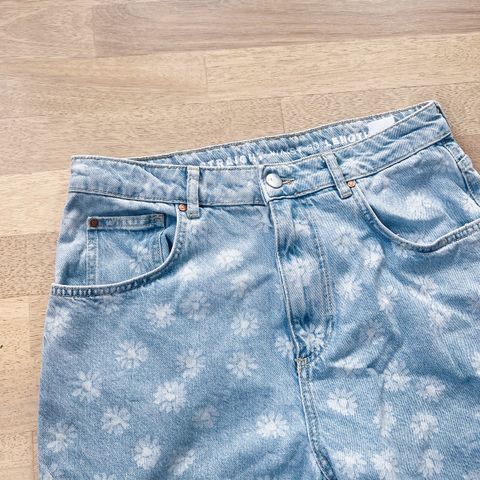 BIKBOK JP 90s straight flower jeans