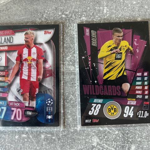 Erling Haaland topps Match Attax fotballkort