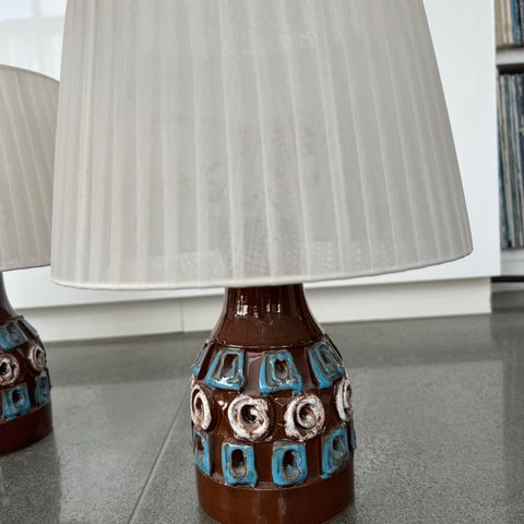 Retro lamper keramikk
