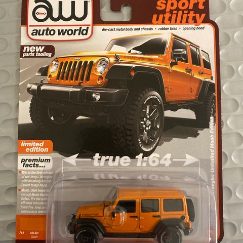 Auto World diecast i true 1:64 scale