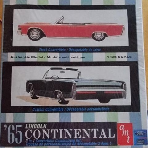 1965 lincoln continental model skjelden
