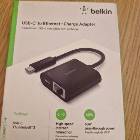 Belkin USB-C til Gigabit Ethernet adapter