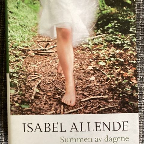 ISABEL ALENDE-1 meget flott bok«SUMMEN AV DAGENE»2008, 360 s. 450 gr. SOM NY!