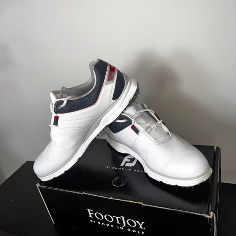 Golf sko. FootJoy Pro/SL 22 - Hvit/blå/rød