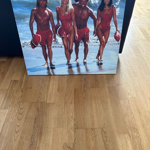 Baywatch bilde på stort lerret 80x80cm (2)