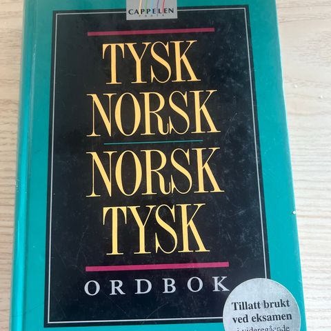 Tysk-Norsk, Norsk-Tysk ordbok
