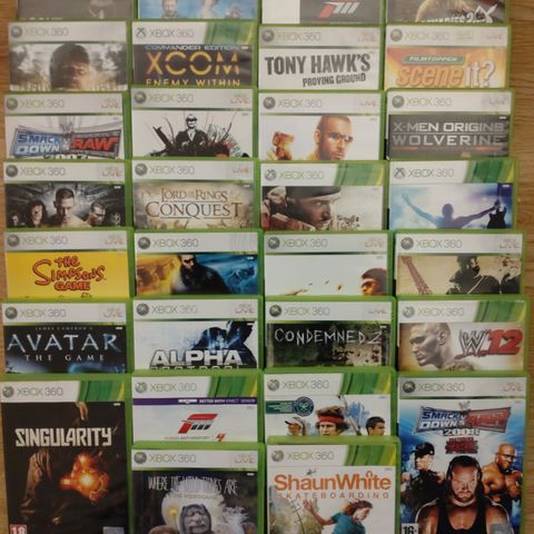 Xbox 360 spill til salg.