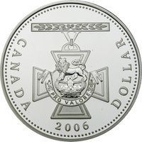 Canada - 1-Dollar Silver-Cross.-999/1000Ag - 2006BU.
