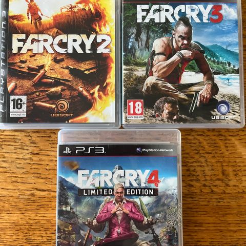 ps3 spill FAR CRY 2 / 3 / 4 LIMITED EDITION