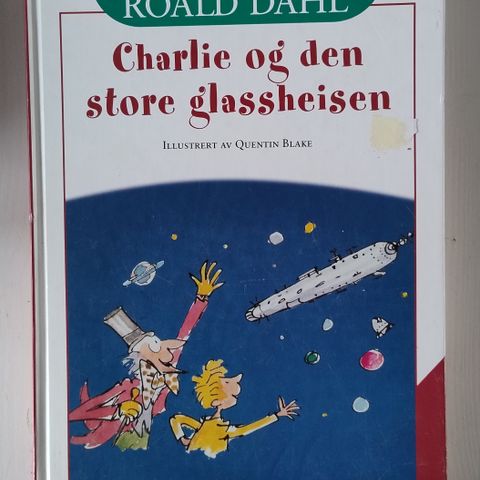 Charlie og den store glassheis barnabok hardback