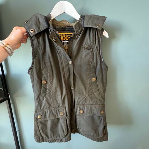 Superdry waxed vest