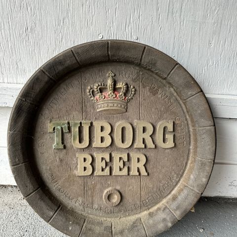 Tuborg ølfat skilt