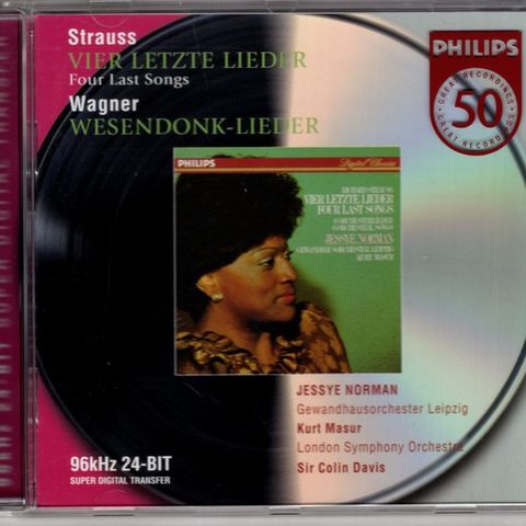 Strauss/Wagner/Jessye Norman/Kurt Masur – Vier Letzte Lieder/Wesendonk-Lieder