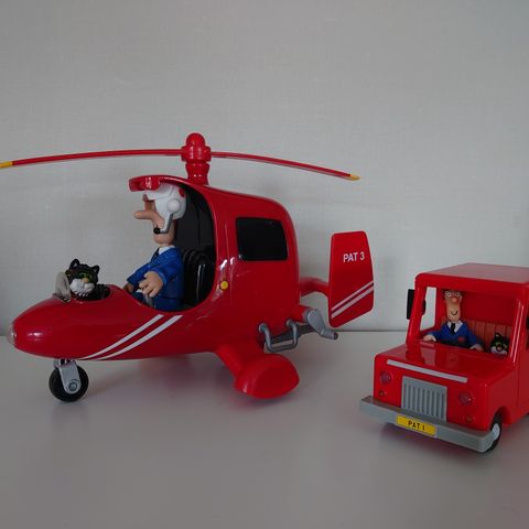 Postmann Pat helikopter og bil