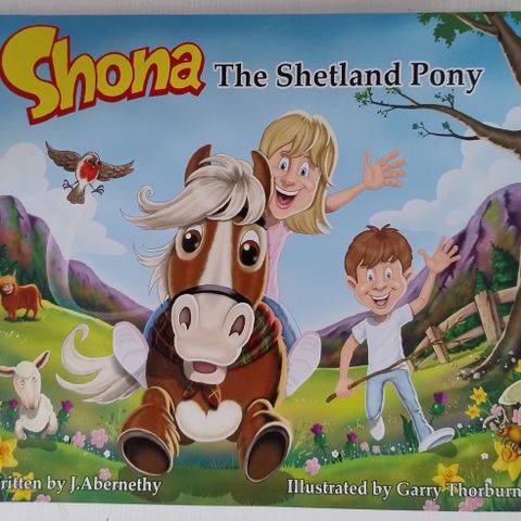 Shona The Shetland Pony engelsk barnabok English children's book