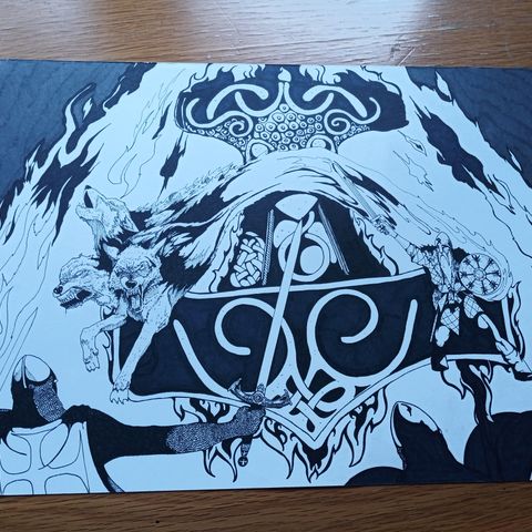 Original black metal artwork