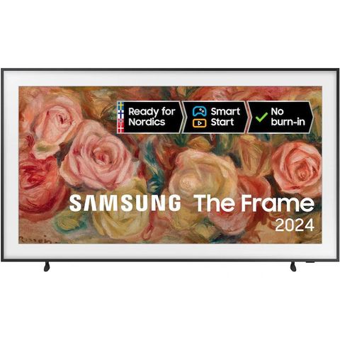 Ny Samsung The Frame 65" 2024 (ferdig montert på vegg)