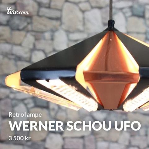 Werner Schou lampe i god stand