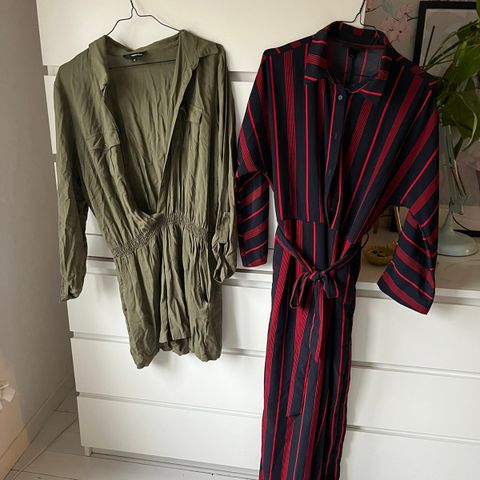 2 jumpsuits