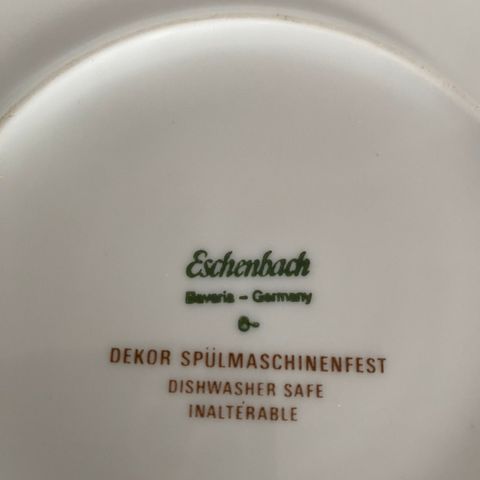 Eshenbach Germany blått/hvitt serice