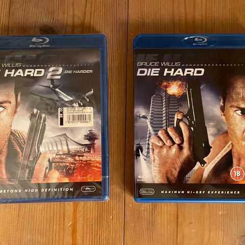 Die Hard 1 og 2 på Blu-ray