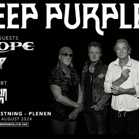 4stk billetter til Deep Purple på Koengen selges