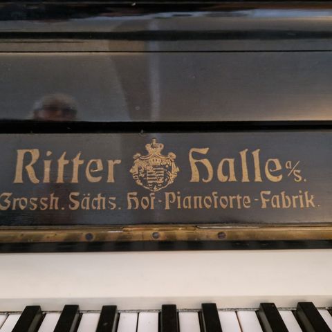 Kvalitets Piano - fra ca 1900. Merke Ritter Halle.