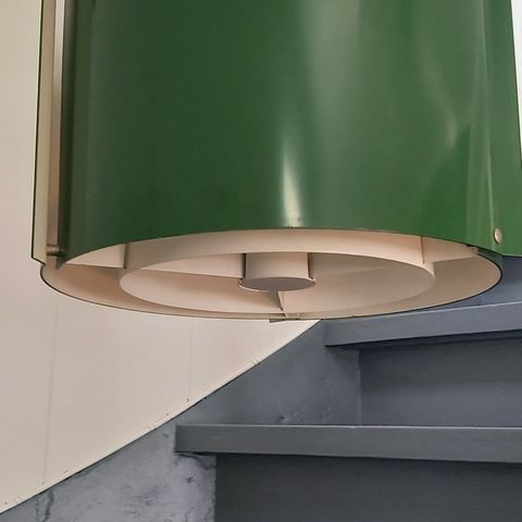 2 ArtDeco grønne pendel lamper 60 tall