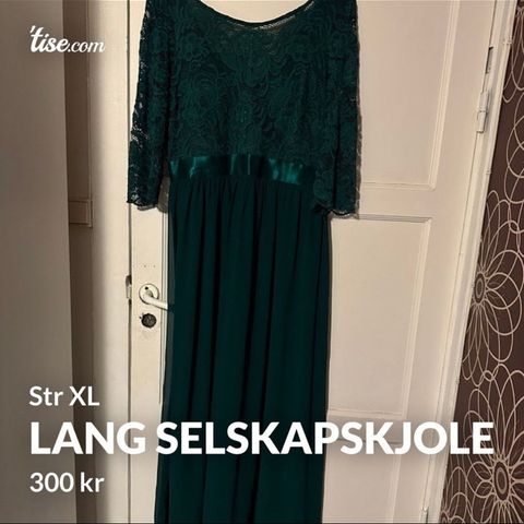 lang selskapskjole