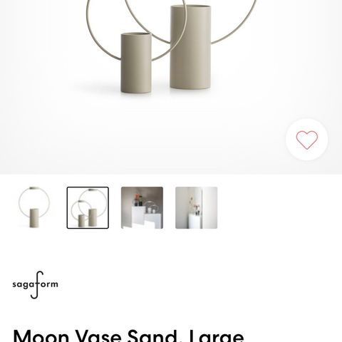 Sagaform moon vaser, design, vase