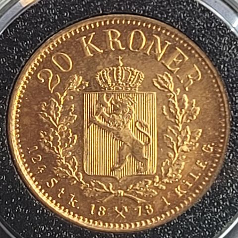 Norge 20 kr 1878 gullmynt